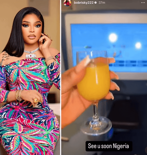 Bobrisky jets out of Nigeria days after he was arrested by EFCC operatives onboard an Amsterdam-bound plane